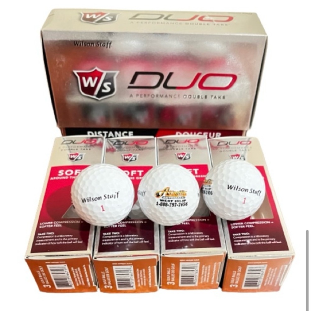 🆕- Wilson Staff Model Duo Golf Balls. One Dozen New in Box.
